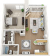 The Redbud 3D floorplan
